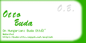 otto buda business card